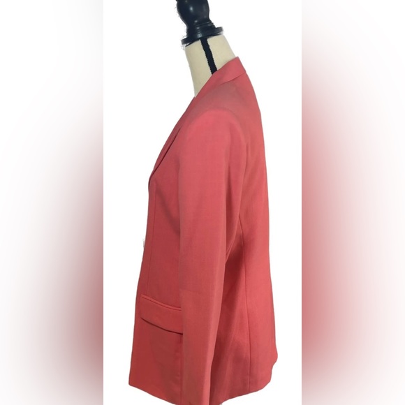 New NWT Womens Vintage Private Concepts Pink 80s Blazer double Breasted size 10P - Picture 3 of 15